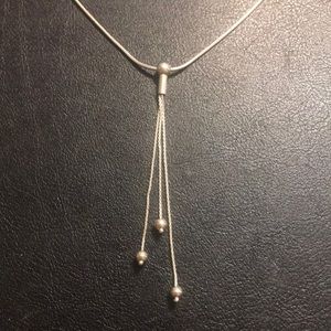 3 BALL DROP Sterling silver necklace 7.1 g .925
